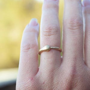 Solid Gold Ouroboros Infinity Ring: Small 2.5 mm Your Choice 14k, 18k, or 22k image 2