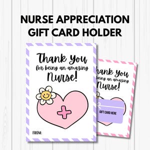 Nurse Appreciation Gift Card Holder, Nurse Appreciation Week, Nurse Gifts