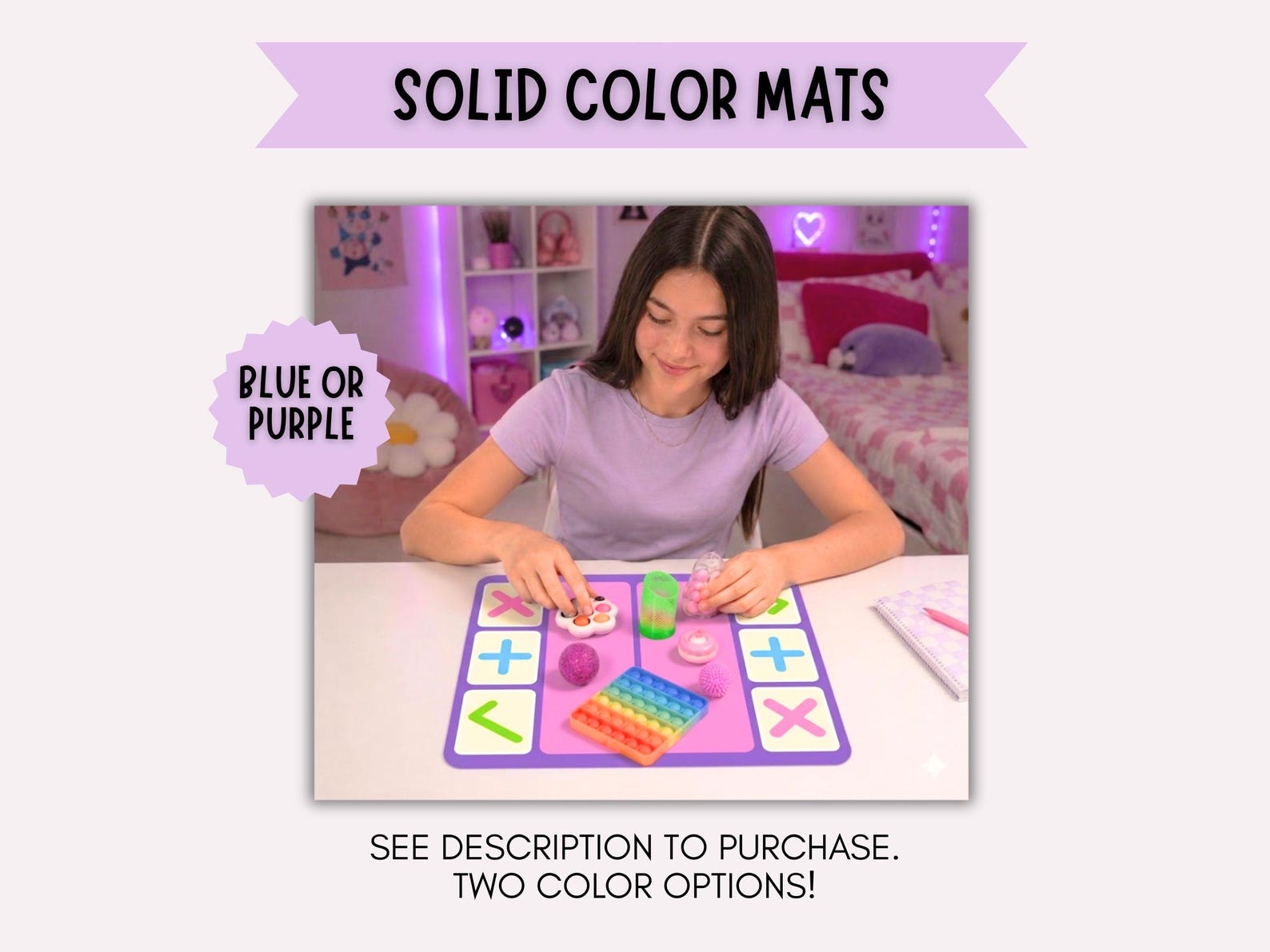 Fidget Trading Mat Editable PDF Squishy Exchange Board Sensory Toy Swap ...
