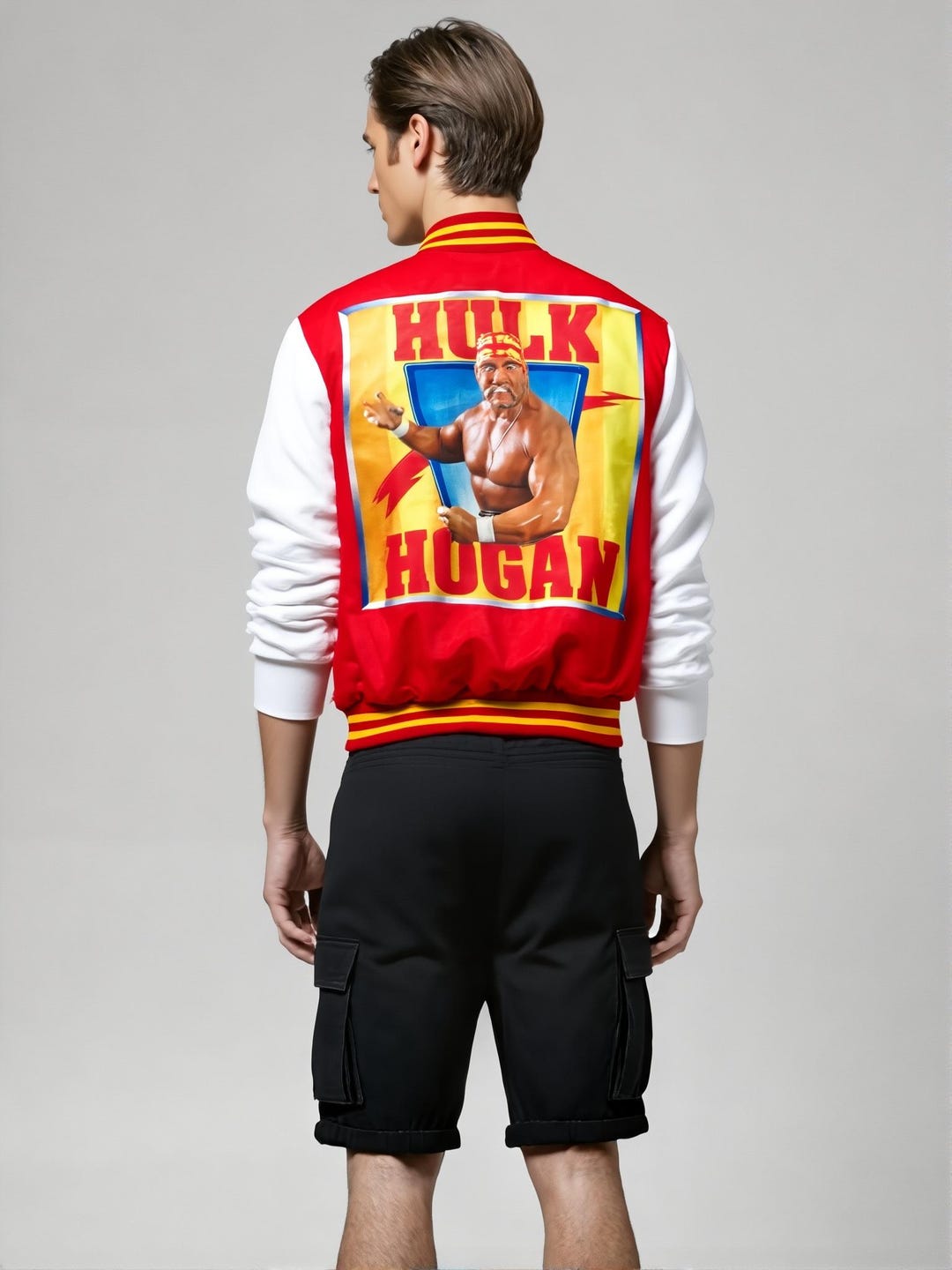 Hulk Hogan Cosplay Jacket, WWF Cosplay Varsity Jacket, 90s Wrestler ...