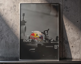 Max Verstappen Poster, Formula 1 Wall Art, Racing Print, Motorsport Decor