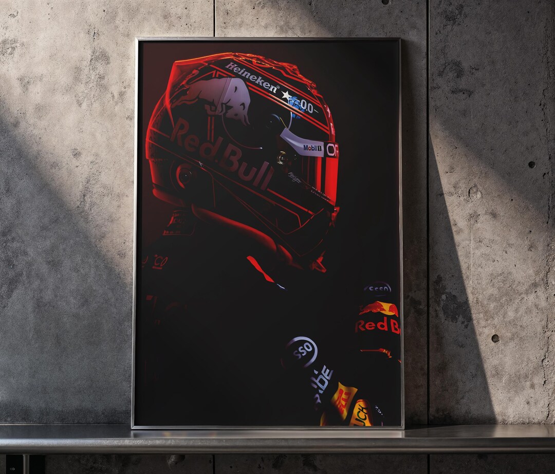 Max Verstappen Poster Formula 1 Red Bull Racing Wall Art Etsy