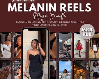 Banco de conteúdo com mais de 3000 vídeos PLR/MRR sobre melanina | Pacote de vídeos de luxo sobre melanina | Mulheres negras de luxo | Vídeos sem rosto sobre melanina | Vídeos de luxo com mulheres negras de melanina