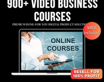 Pacchetto di oltre 900 corsi aziendali, MRR, PLR, diritti di rivendita, corsi video, corsi di business digitale, corsi di marketing, corsi di dropshipping