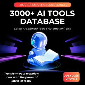 3000+ AI Tools Bundle PLR MRR | ai Prompts | ai Digital Product | ai Video Tools | Chatgpt ai | ai for beginners