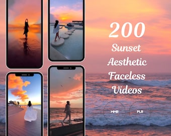 200 vídeos de atardeceres, Instagram Reels (MRR PLR)