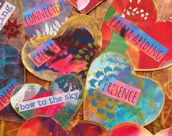 Hand painted original valentines with custom sentiments