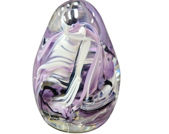 Blown Glass Egg - Purple