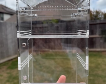 Front and top opening jumping spider enclosure