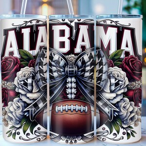 Alabama Football, Roll Tide, 20oz Skinny Tumbler Sublimation Designs, Sport Team Tumber Wrap Png, Digital Download PNG.