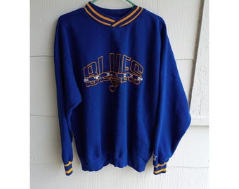 Saint Louis Blues Hockey Vintage Sweatshirt Larger Cotton Blend Starter