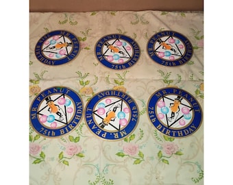 Sous-bock 75e anniversaire de Mr Peanut avec support en liège, 1981, millésime 1981