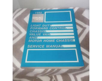 General Motors Co GMC 1992 Service Manual 1991 Paperback
