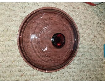 Vision Corning Ware Cranberry Pyrex Replacement Lid 7 1/4 Inch V1-5C