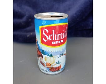Schmidt Beer 5 Cities 12oz Lot Of 4 Wildlife Scenic Pull Tabs