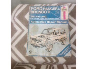 Ford Ranger & Bronco II 1983-1992 2wd4wd Repair Manual Hanyes Paperback Damage