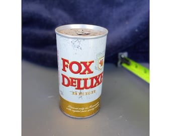 FOX DELUXE 12 OZ straight steel can empty Bottom Opened