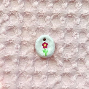 Flower necklace charm