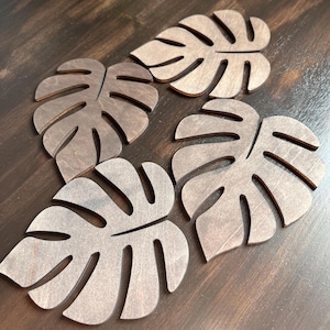 Monstera Leaf Coasters