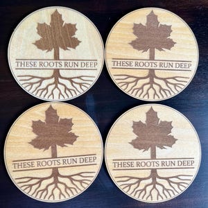 Canada 'These Roots Run Deep' Coasters