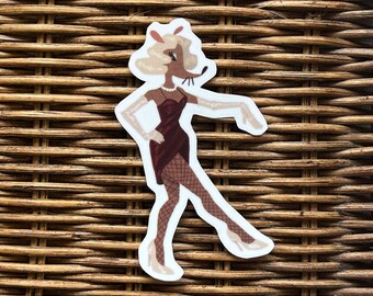 Sticker en vinyle Showgirl Rat : Packrat Paper Co. Art animalier