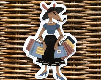 Sticker en vinyle Rat du centre commercial : Sticker pour ordinateur portable animaux nuit filles