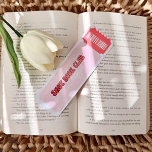 Smut Book Club Lesezeichen | Niedliches Retro Lesezeichen | Ticket Lesezeichen