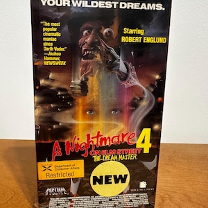 Nightmare On Elm Street 4 The Dream Master VHS 1988
