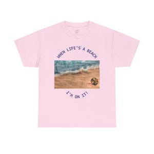 Beach Vibes Unisex Tee, Summer Flip Flops and Umbrella Design, Beach Lover Gift, Vacation Shirt, Tropical Retreat Apparel, Mad About Summer