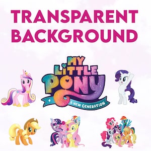 My Little Pony PNG and SVG Bundle | 25+ High-Res Clipart | Digital Download for T-Shirts, Crafts, Stickers & DIY Projects transparent pngs