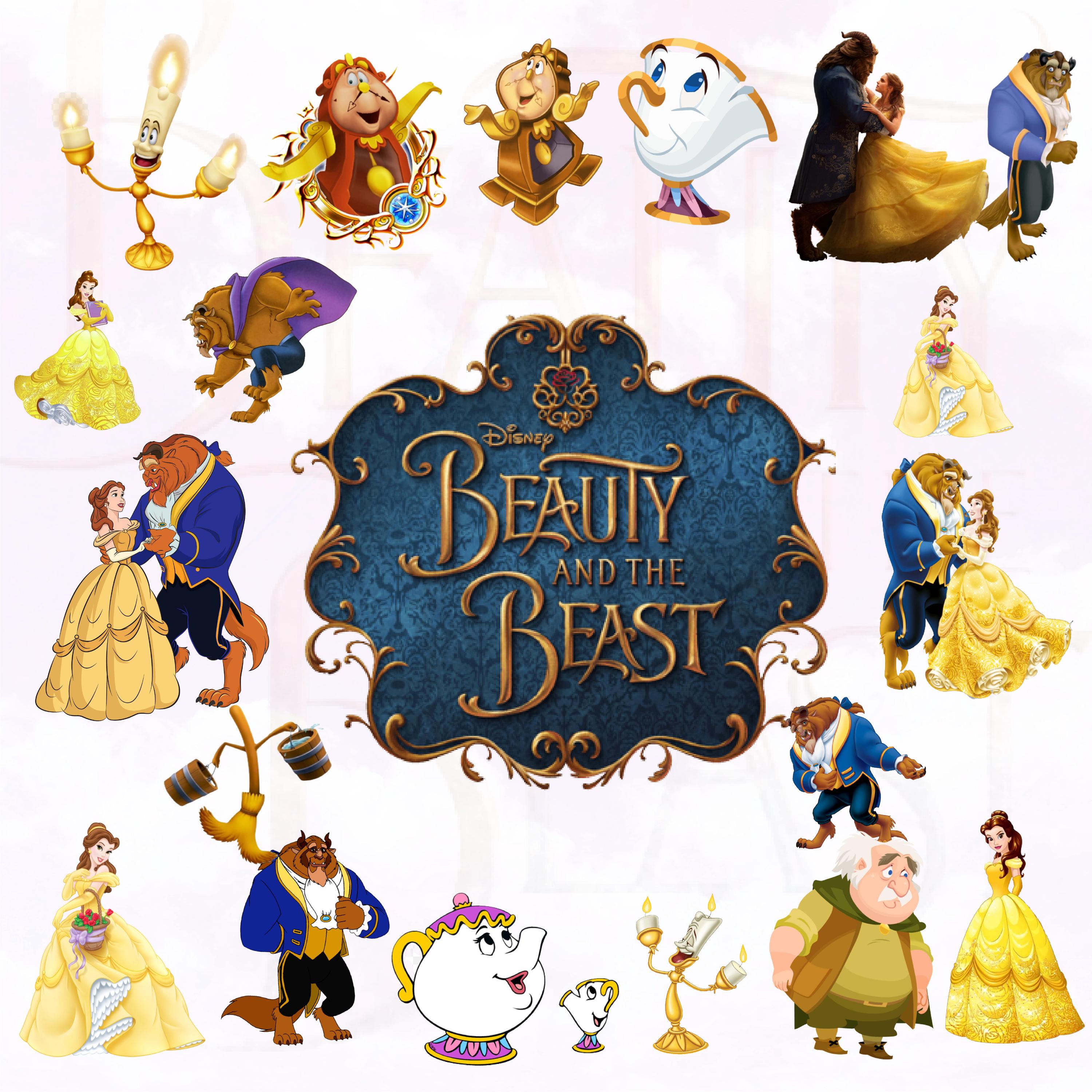 Beauty and the Beast Clipart | 35+ PNG Transparent Background (digital ...