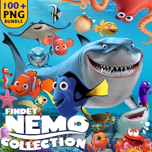 Nemo PNG Alphabet Bundle | 120+ High-Res Clipart | Digital Download for T-Shirts, Crafts, Stickers & DIY Projects transparent PNGs