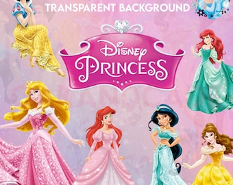 Princess Clipart Bundle: 60+ High-Res PNGs (Digital Download)