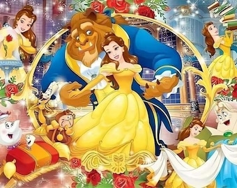 Beauty and the Beast Clipart | 35+ PNG Transparent Background (Digital Download)