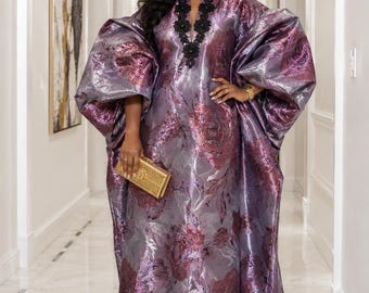 Jadel Liquid Organza Luxe Boubou Kaftan – Luxury African Kaftan Dress | Elegant Statement Occasion Wear