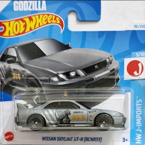 Hot Wheels Nissan Skyline GT-R BCNR33 Godzilla Free Boxed Shipping