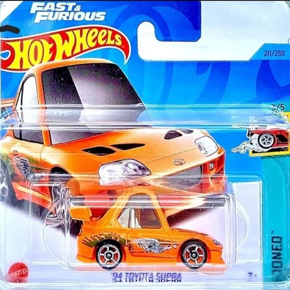 Hot Wheels 94 Toyota Supra Tooned Free Boxed Shipping - Etsy
