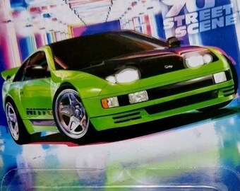Hot Wheels Nissan 300ZX Twin Turbo Japanese Police Car-white With
