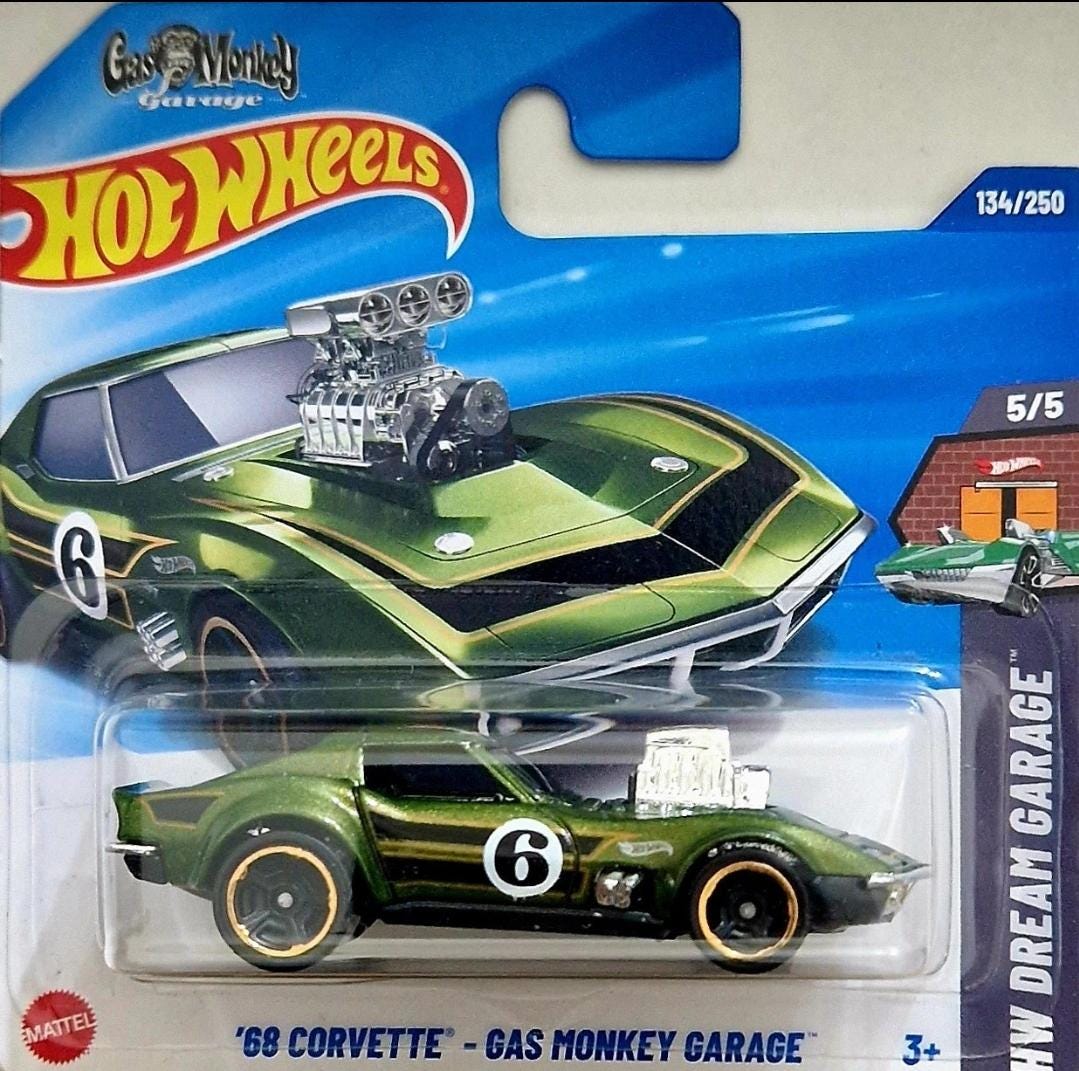 Hot Wheels 68 Corvette Gas Monkey Garage Free Boxed Shipping - Etsy