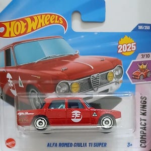 Hot Wheels Alfa Romeo Giulia T1 Super Free Boxed Shipping
