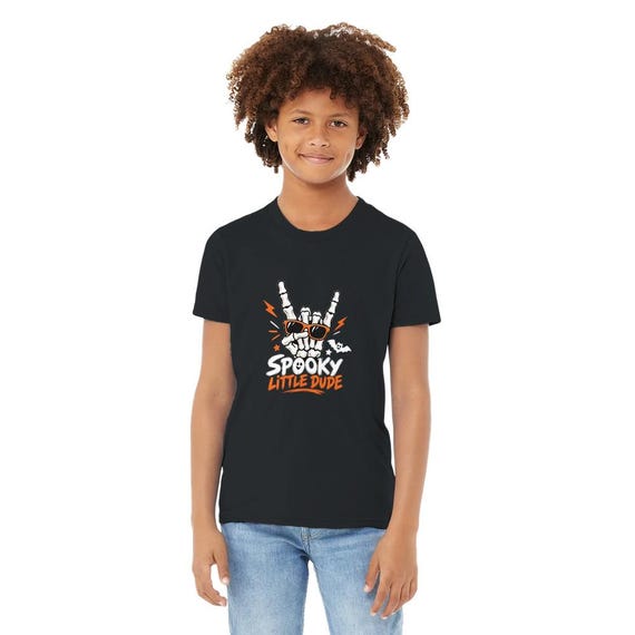 Spooky Kids Crewneck T-Shirt | Soft Comfort Fit, Halloween Design