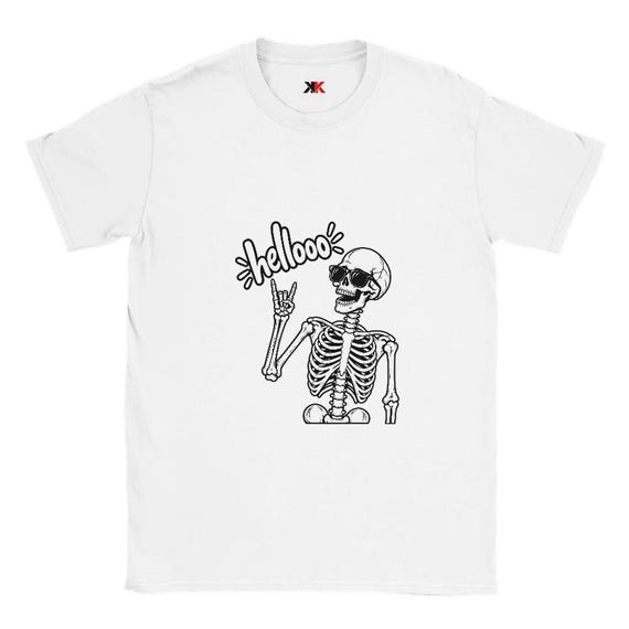 Classic Unisex Crewneck T-shirt | Dr Skeleton Helloo