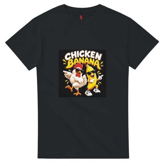Heavyweight Unisex Crewneck T-shirt | CHICKEN BANANA