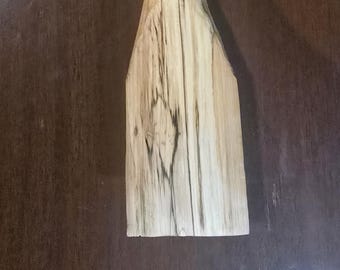 Hand Carved Alder Spatula. Spalled alder wood.