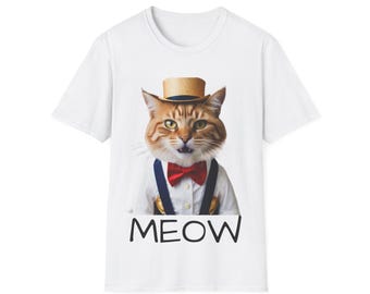 Camiseta de gato, camiseta de gatito, camiseta felina, regalo para amantes de los gatos, camiseta con estampado animal