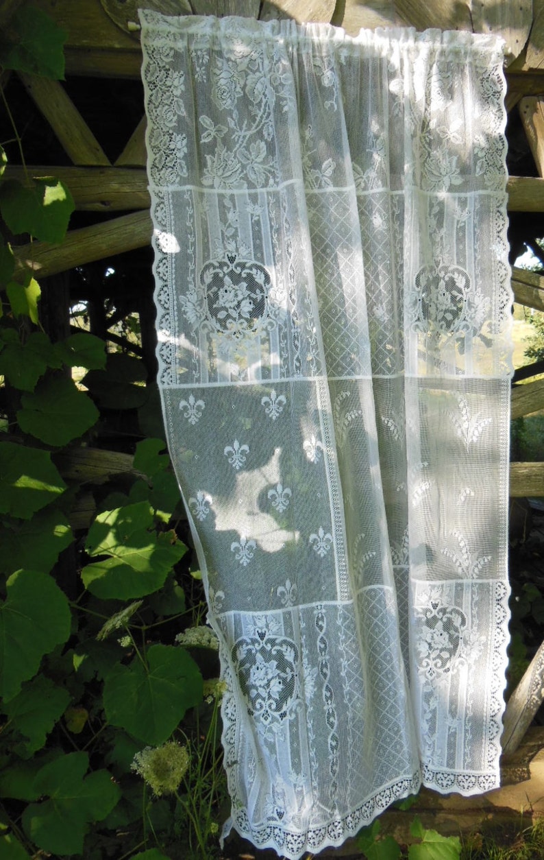 All Cotton Patchwork Lace Curtains Made to Order - Etsy