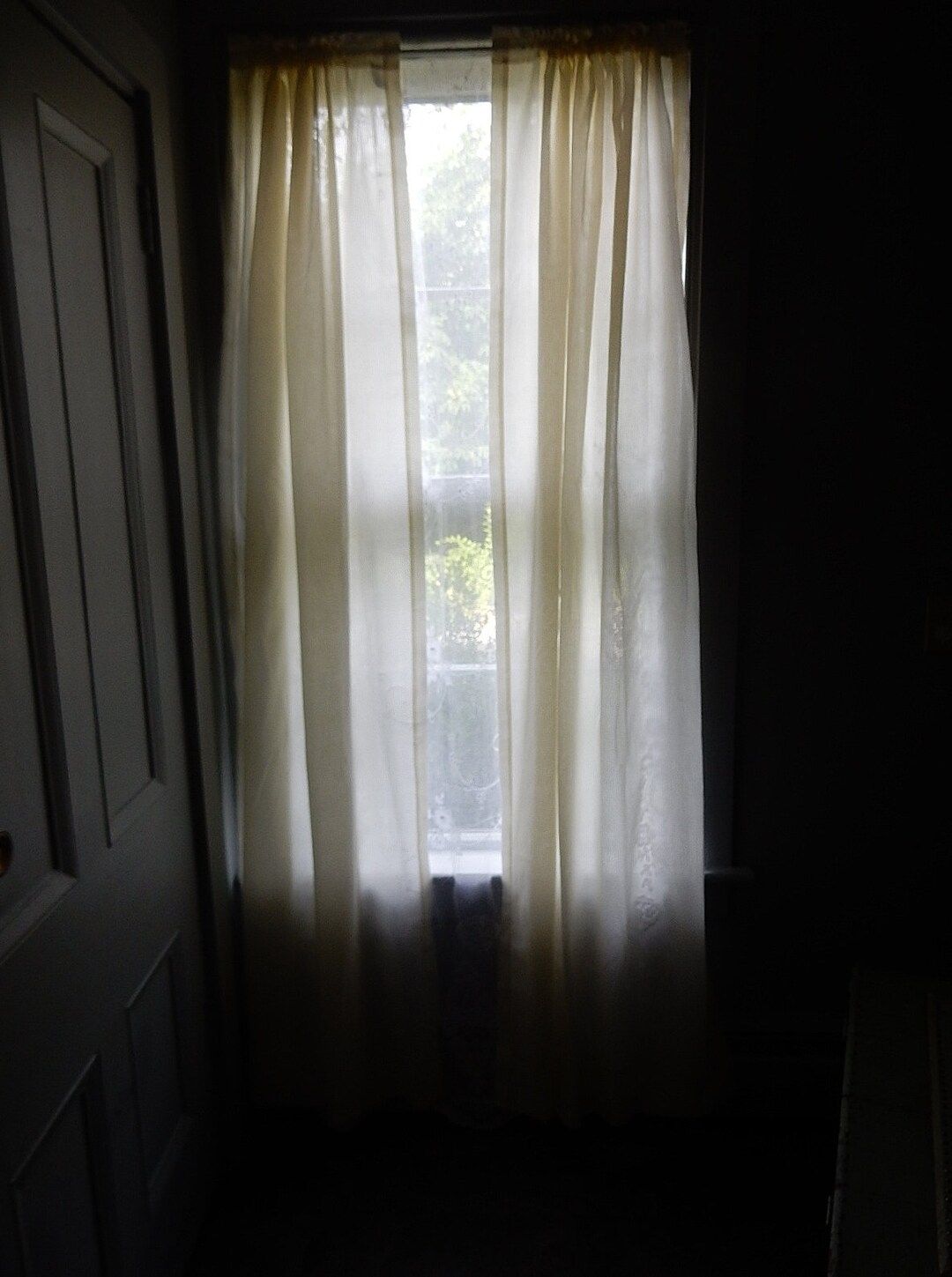 Picture of Pair Vintage Country Curtains/ Classic Pin Stripe/free Shipping - Etsy