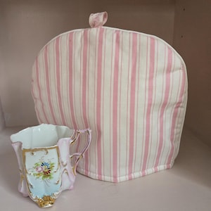 Vintage Handmade French Toile Tea Cosy - 4 Cup Teapot image 10