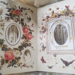 Victorian Style Photo Album/Slip in Pictures/Family Keepsake
