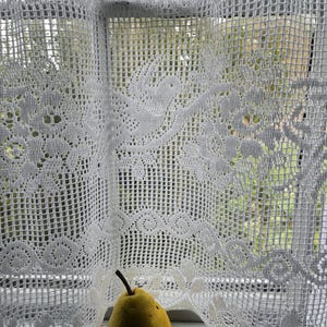 French Lace Window Panel /Doves/Four Available